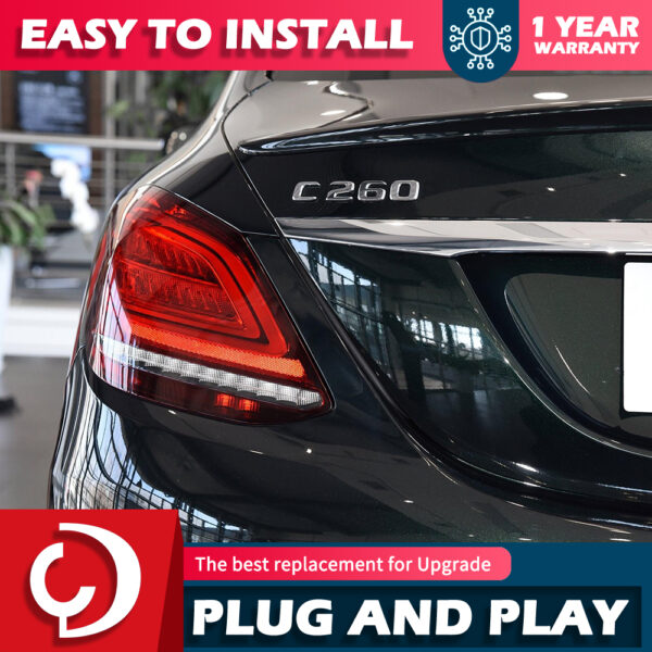 Car Styling for Benz W205 Tail Lights 2015-2018 C180 C200 C260 C300 Tail Lamp LED Tail Light DRL Dynamic Signal auto Accessories