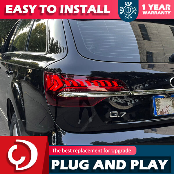 Car Styling Tail Lamp for Audi Q7 Tail Lights 2006-2015 Q7 LED Tail Light DRL Brake Reverse Stop Lamp Automotive Accessories