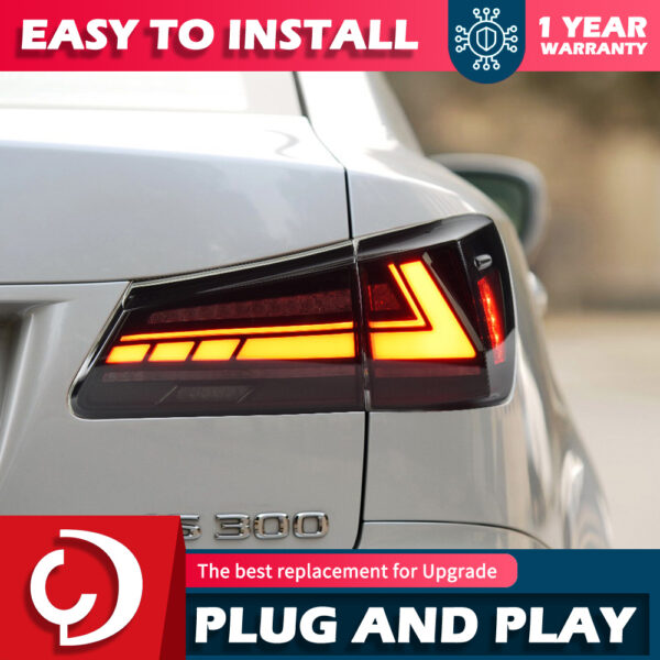 Car Styling Tail Lamp for Lexus IS250 Tail Lights 2006-2012 IS300 LED Tail Light IS350 DRL Signal Brake Reverse auto Accessories