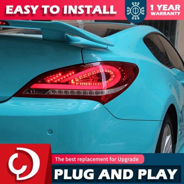 Tail Lamp for Hyundai Genesis Coupe LED Tail Light 2009-2013 Genesis Coupe Rear Fog Brake Turn Signal Automotive Accessories