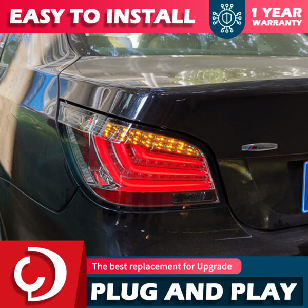 Car Styling for BMW E60 Tail Light 2003-2010 523i 525i 530i Tail Lamp LED DRL Dynamic Signal Brake Reverse auto Accessories