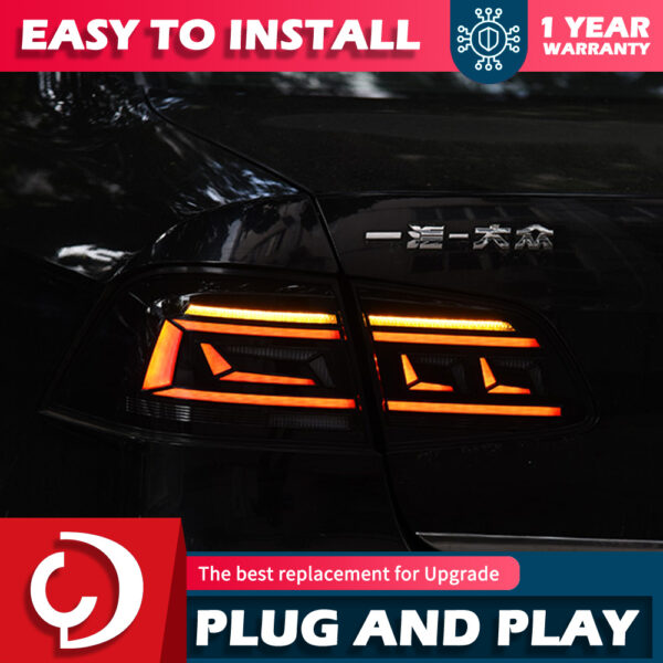 Car Styling for VW Passat B7 Tail Lights 2012-2016 Magotan LED Tail Lamp B.5 Design DRL Dynami Signal Brake auto Accessories