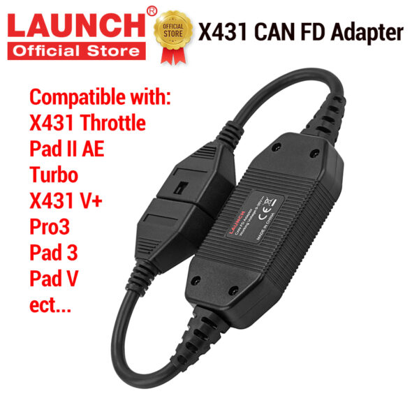 Official X431 CAN FD Adapter Code Reader CANFD Cable Car Diagnostic Scanner for X431 V/V+/ PAD III/ PRO3/ PRO3S+/Pad II