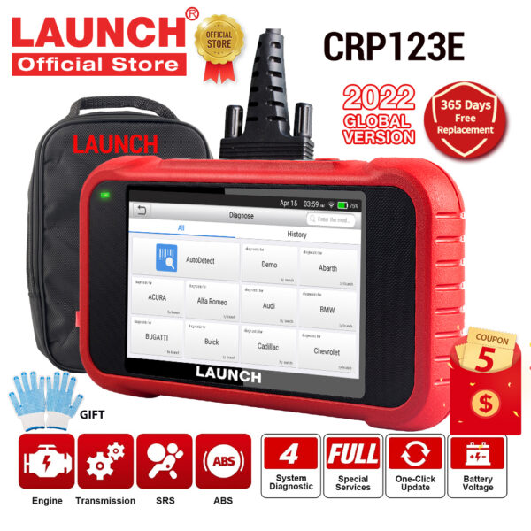 X431 CRP123E OBD2 OBD Car Scanner Automotive Engine ABS SRS AT Diagostic Tools Battery Tester Free Update PK crp123