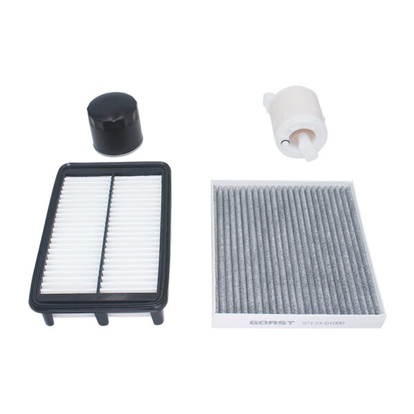 Car Oil Filter Air Filter Cabin Filter Fuel Filter For Hyundai Creta 1.6 90kw 1591cc 2016 2017 2018 2019 2020 4 Piece/Set