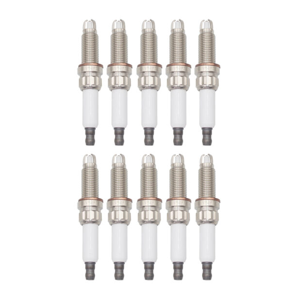 10Pcs Spark Plug 12120038349 For BMW E60 E61 E63 E64 E81 E82 ZKBR7A-HTU 12120034091