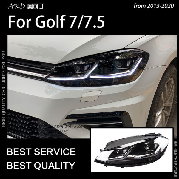 Car Styling for VW Golf 7.5 LED Headlight 2013-2020 Golf 7 Headlights DRL Hid Head Lamp Dynamic Signal Bi Xenon Accessories