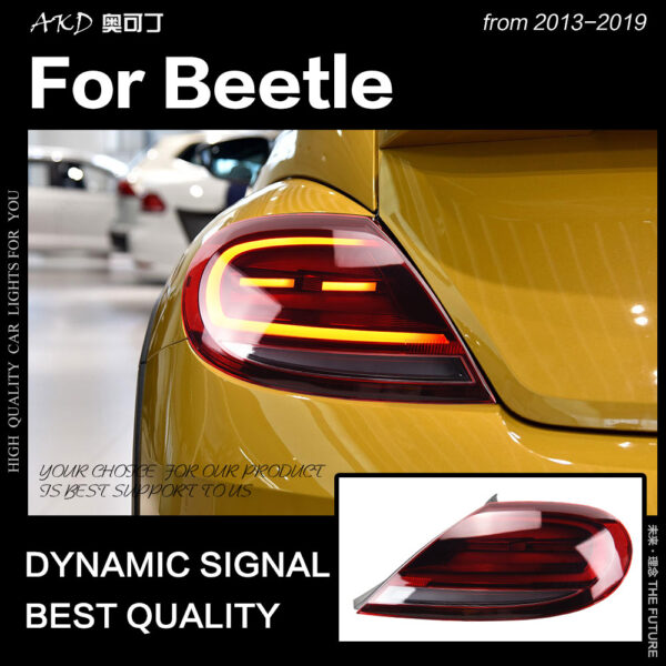 Car Styling for Vw Beetle Tail Lights 2013-2019 LED Dynamic Signal Tail Lamp LED Tail Light DRL Brake Reverse auto Accessories