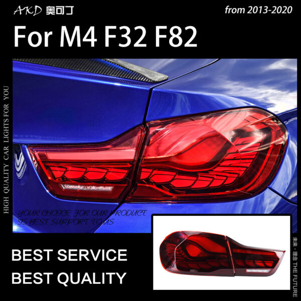 Car Accessories Rear Lamp for F32 Tail Lights 2012-2019 F82 LED Tail Lamp F36 M4 GTS Design led tail light 428i 435i DRL Signal