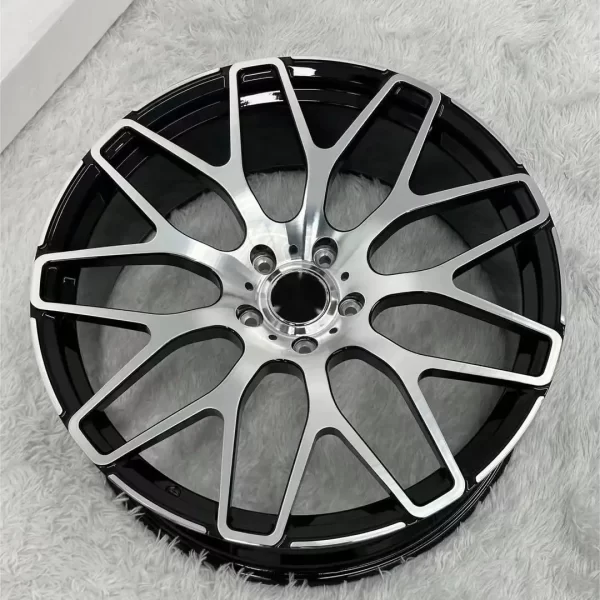 23x9.5-Inch Gun Metal Machined Surface Forged Custom Wheels