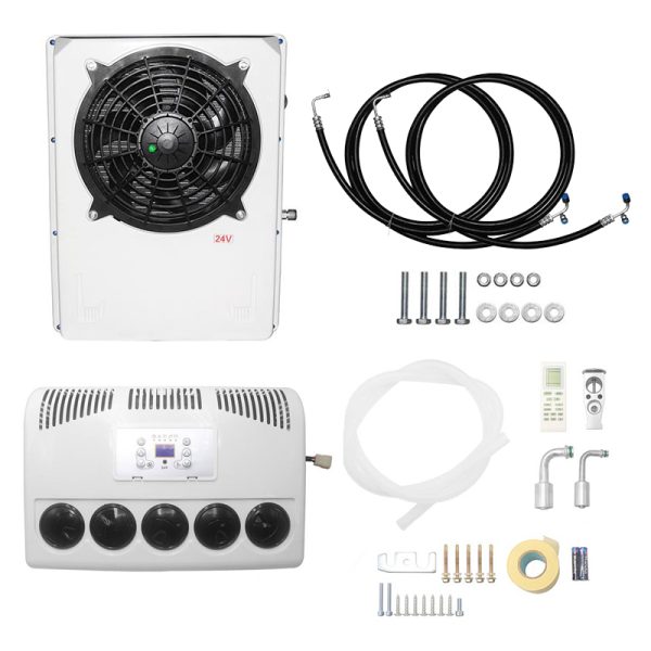 12V/24V 2.4KW Electric Parking Air Conditioner Refrigeration Integrated Air Conditioner Machine Vehicle Car Truck Excavator